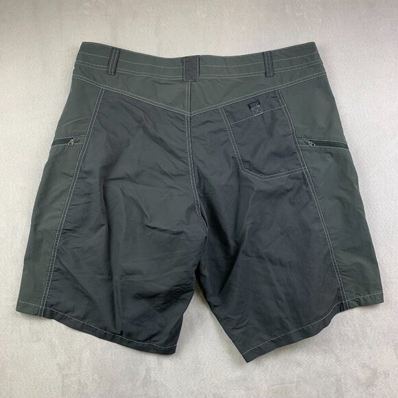 Kuhl Mens Shorts 40 Gray Colorblock Mutiny River Nylon Stretch Outdoor Hiking - Picture 10 of 10